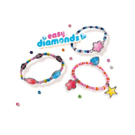 Set creativ pentru copii - - Bratari cu margele si diamante - poza 2