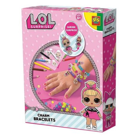 Set creativ pentru copii - Bratari cu pandantive L.O.L. - poza 1