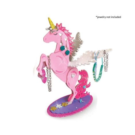 Set creativ pentru copii cu suport de bijuterii cu unicorn si sclipici - poza 3