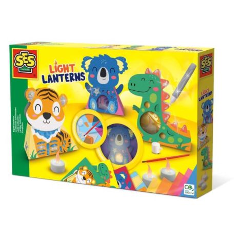 Set creativ pentru copii de felinare in forma de animale - poza 1