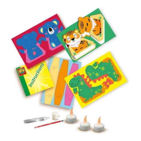 Set creativ pentru copii de felinare in forma de animale - poza 3
