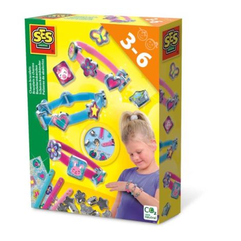 Set creativ pentru copii - Decorare bratari cu pandantive - poza 1