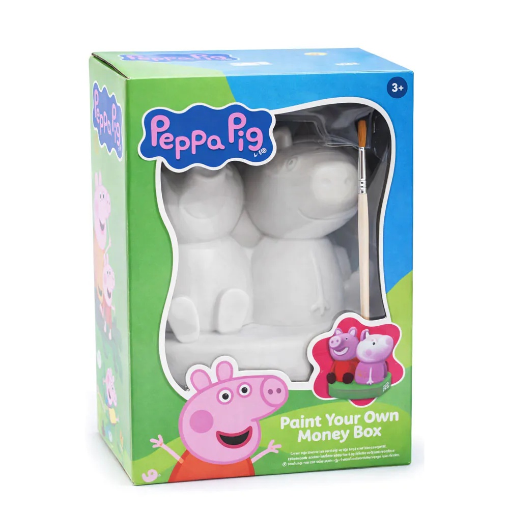 Set creativ Peppa Pig Pusculita 3D de Colorat cu Pensula si 6 Culori - poza 2