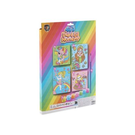 Set creativ Picteaza pe numere pentru fete, 4 in 1 - poza 2