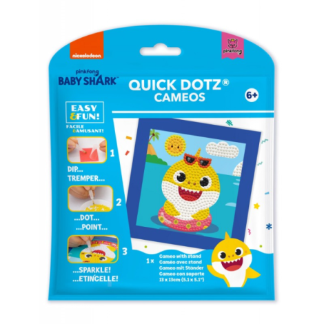 Set creativ pictura cu diamante - Baby Shark - poza 1
