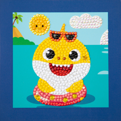 Set creativ pictura cu diamante - Baby Shark - poza 2