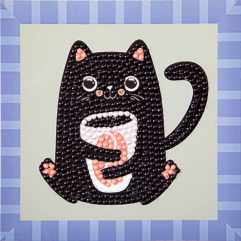 Set creativ pictura cu diamante - Cofee Bean Kitten - pisicuta - poza 2