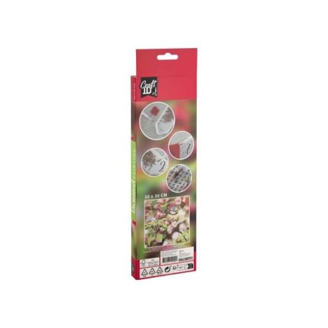 Set creativ pictura cu diamante, Diamond painting, Flori, Craft Sensations - poza 2