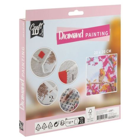 Set creativ pictura cu diamante, Diamond painting, pasari, Craft Sensations - poza 2