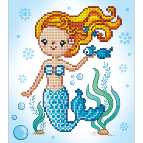 Set creativ pictura cu diamante - Sirena - poza 2