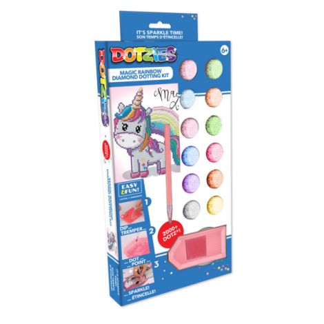 Set creativ pictura cu diamante - Unicorn Curcubeu - poza 1