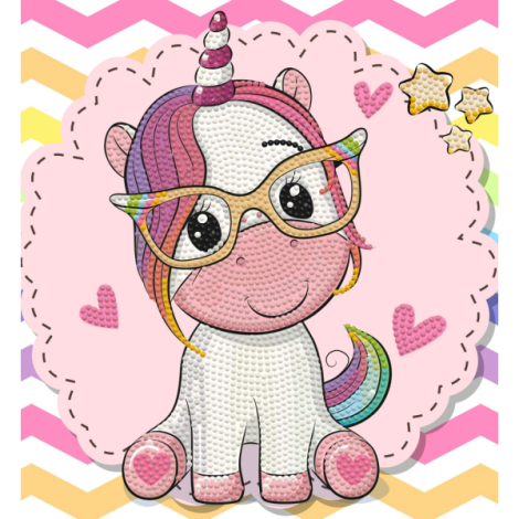 Set creativ pictura cu diamante - Unicorn student - poza 2