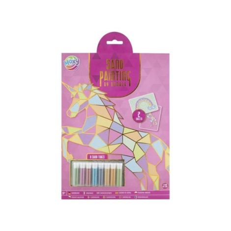 Set creativ Pictura cu nisip pe numere, Unicorn, A4 - poza 1