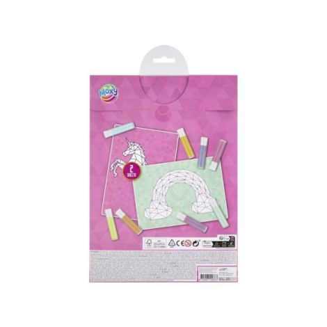 Set creativ Pictura cu nisip pe numere, Unicorn, A4 - poza 2