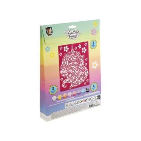 Set creativ Pictura pe numere punct cu punct, Dotting by number, unicorn - poza 2