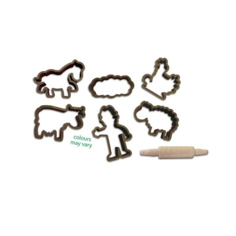 Set creativ - Plastilina eco cu unelte din lemn, set mare - poza 3