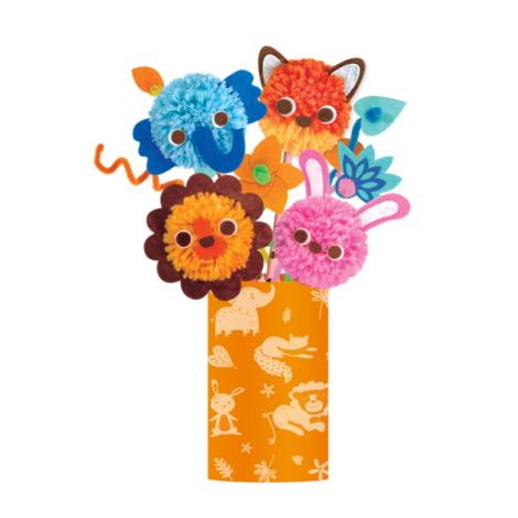Set creativ Pom Pom - buchet animalute - poza 4