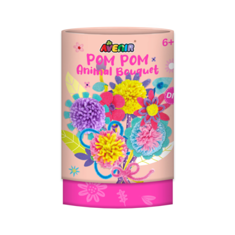 Set creativ Pom Pom - buchet flori - poza 1