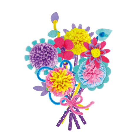 Set creativ Pom Pom - buchet flori - poza 3