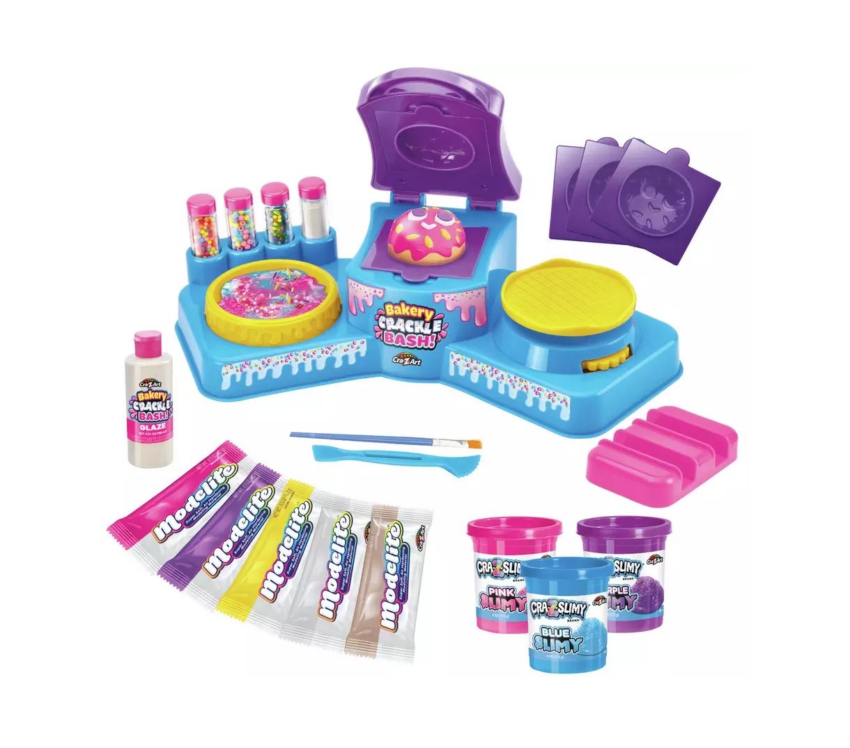 Set creativ produse patiserie cu slime CrazArt Bakery Cracle Bash Cra-Z-Slimy 60028 - poza 1