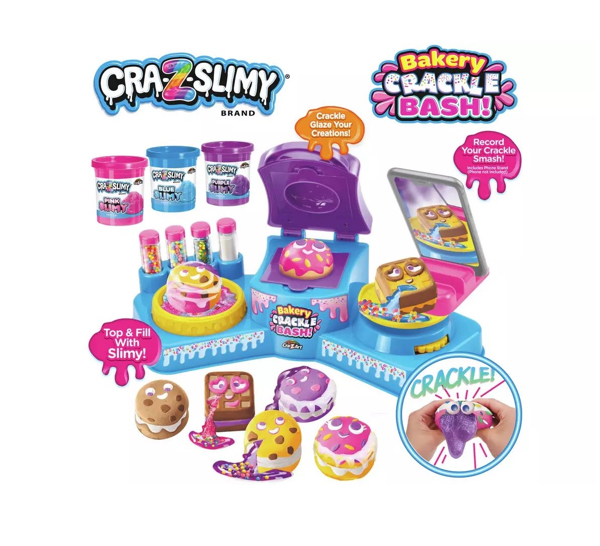 Set creativ produse patiserie cu slime CrazArt Bakery Cracle Bash Cra-Z-Slimy 60028 - poza 5