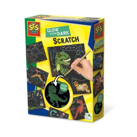 Set creativ - Razuieste Dinozauri Glow-in-the-Dark - poza 1