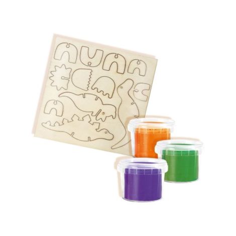 Set creativ - Schelete de dinozauri din lemn si plastilina - poza 2