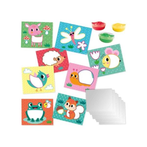 Set creativ - Set acuarele pentru degetele si carduri ECO - poza 2