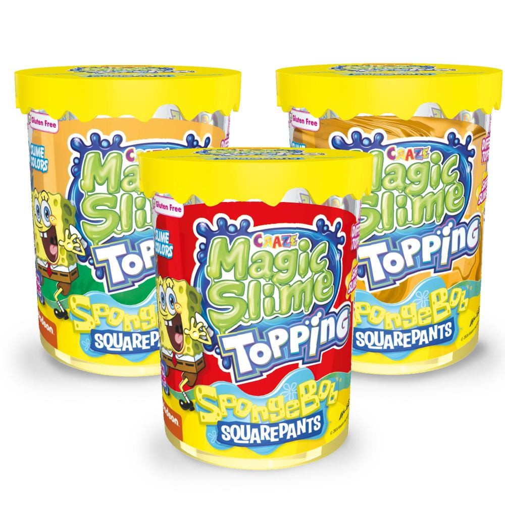 Set creativ slime Craze Magic Slime Topping SpongeBob, diverse modele 70 ml - poza 1