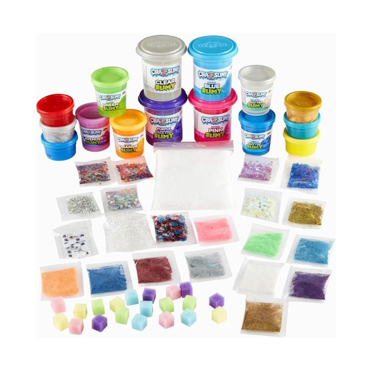 Set creativ Slime in recipient cu capac CrazArt Cra-Z-Slimy Slimy Bash 79558 - poza 5