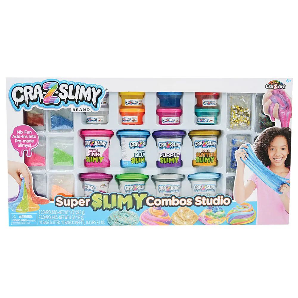 Set creativ Studio Combo cu Slime CrazArt Cra-Z-Slimy Super Slimy Combos Studio 19401 - poza 1