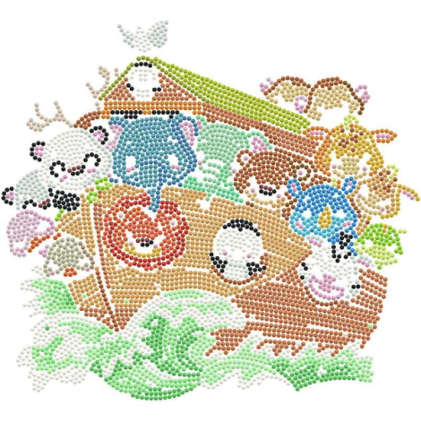 Set creativ tablou Arca lui Noe, pictura cu diamante - poza 2