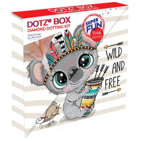 Set creativ tablou Wild and Free, pictura cu diamante - poza 2