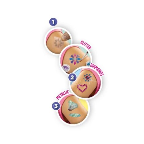 Set creativ - Tatuaje pentru copii de lux 3 in 1 - poza 2