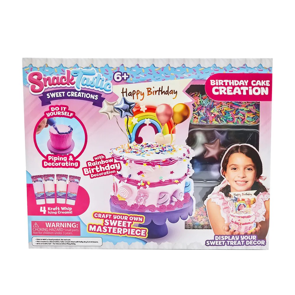 Set Creativ Tort Birthday Snack Tastic Joc de Decorare pentru Copii - poza 1