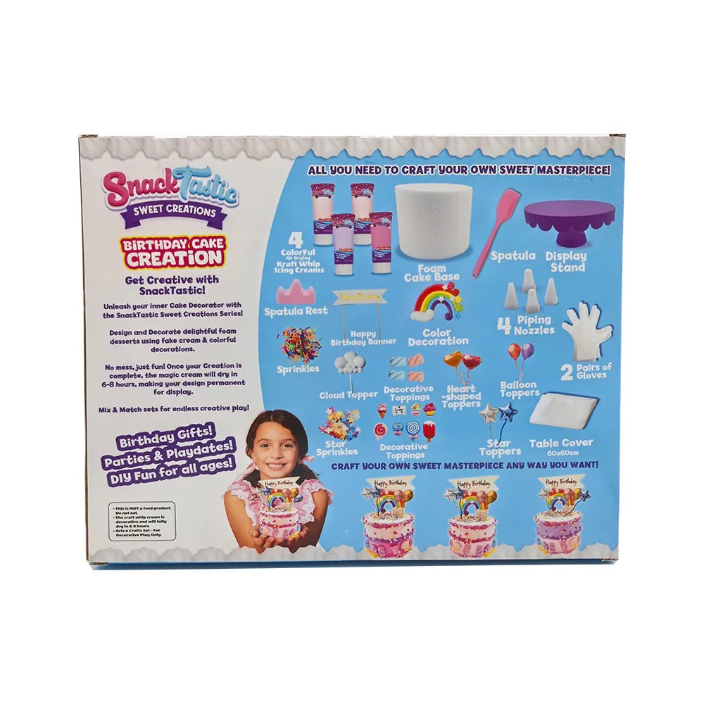 Set Creativ Tort Birthday Snack Tastic Joc de Decorare pentru Copii - poza 3