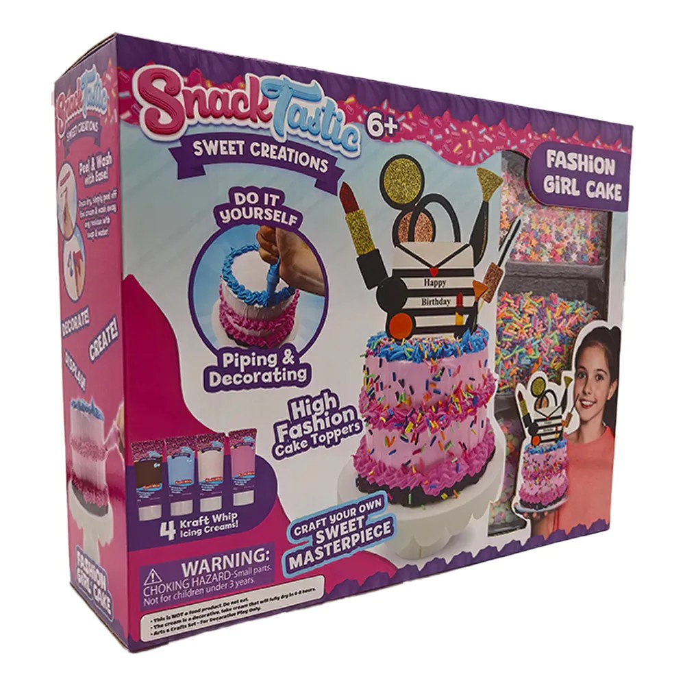 Set Creativ Tort Fashion Girl Snack Tastic Joc de Decorare pentru Copii - poza 2