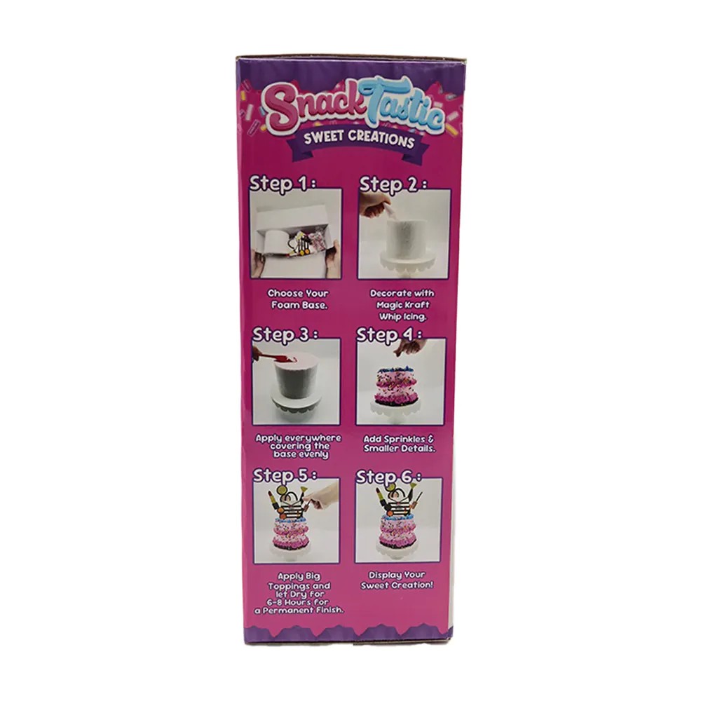 Set Creativ Tort Fashion Girl Snack Tastic Joc de Decorare pentru Copii - poza 4