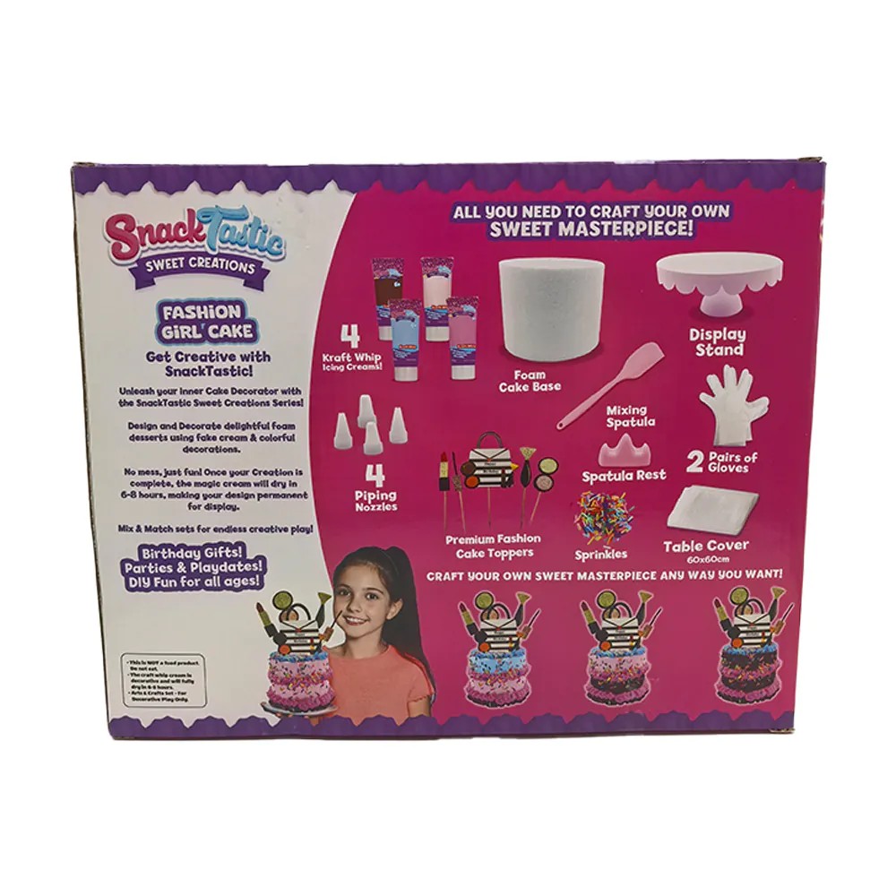 Set Creativ Tort Fashion Girl Snack Tastic Joc de Decorare pentru Copii - poza 5
