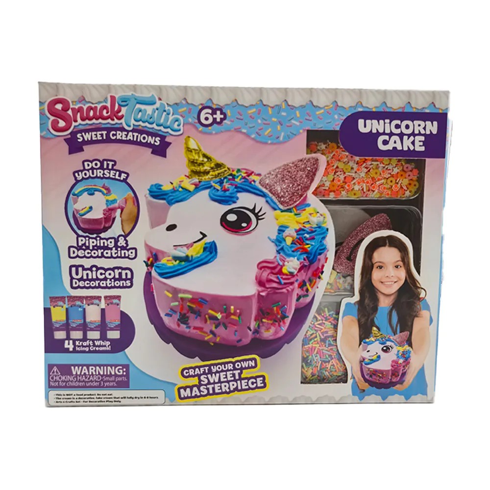 Set Creativ Tort Unicorn Snack Tastic Joc de Decorare pentru Copii - poza 1