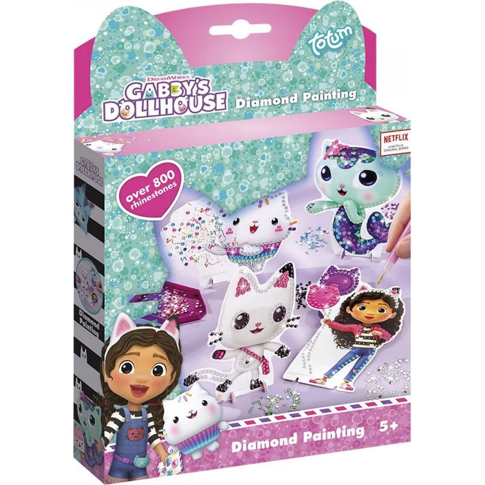 Set creativ Totum Pictura cu Diamante Gabby's Dollhouse T420342 - poza 1