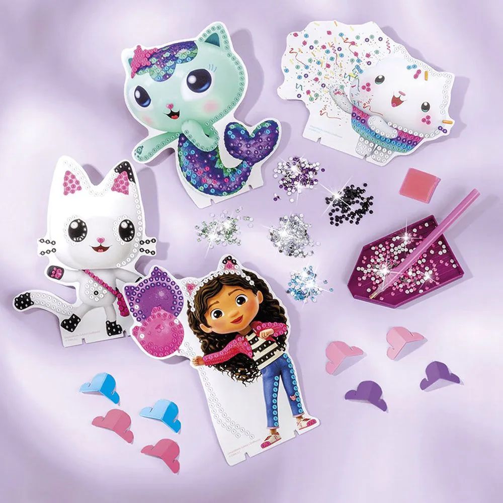 Set creativ Totum Pictura cu Diamante Gabby's Dollhouse T420342 - poza 2