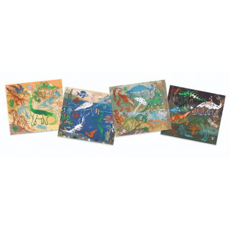 Set creativ transfer Djeco, Dinozauri - poza 4
