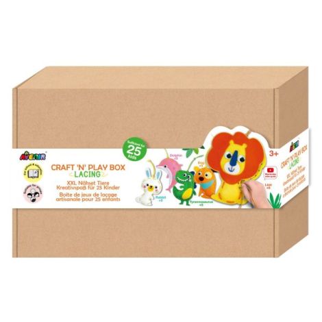 Set creativ XXL de cusut cu tehnica siretului - Craft N Play Box - poza 1