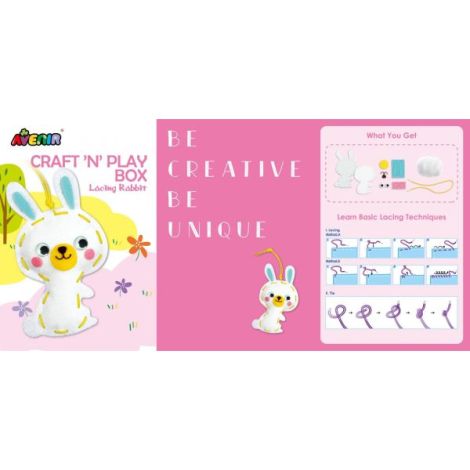 Set creativ XXL de cusut cu tehnica siretului - Craft N Play Box - poza 4