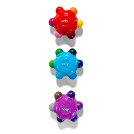 Set creioane cerate multicolore , set de 3 18 culori Grip Crayons - poza 3
