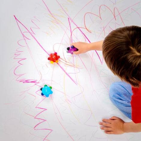 Set creioane cerate multicolore , set de 3 18 culori Grip Crayons - poza 5