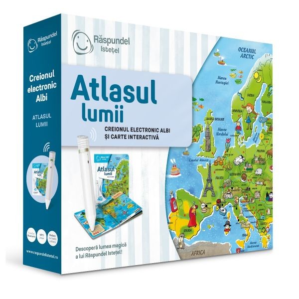 Set creion electronic si carte Raspundel Istetel Atlasul Lumii - poza 1