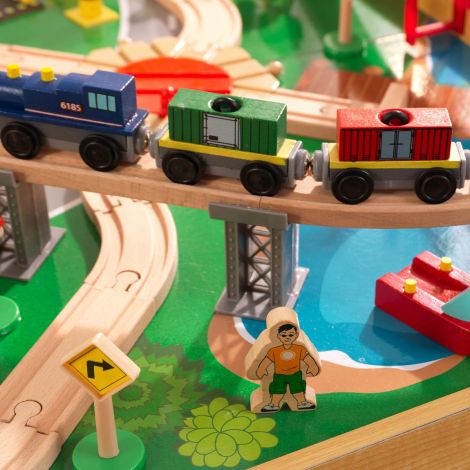 Set cu masuta de joaca Adventure Town Railway - poza 5