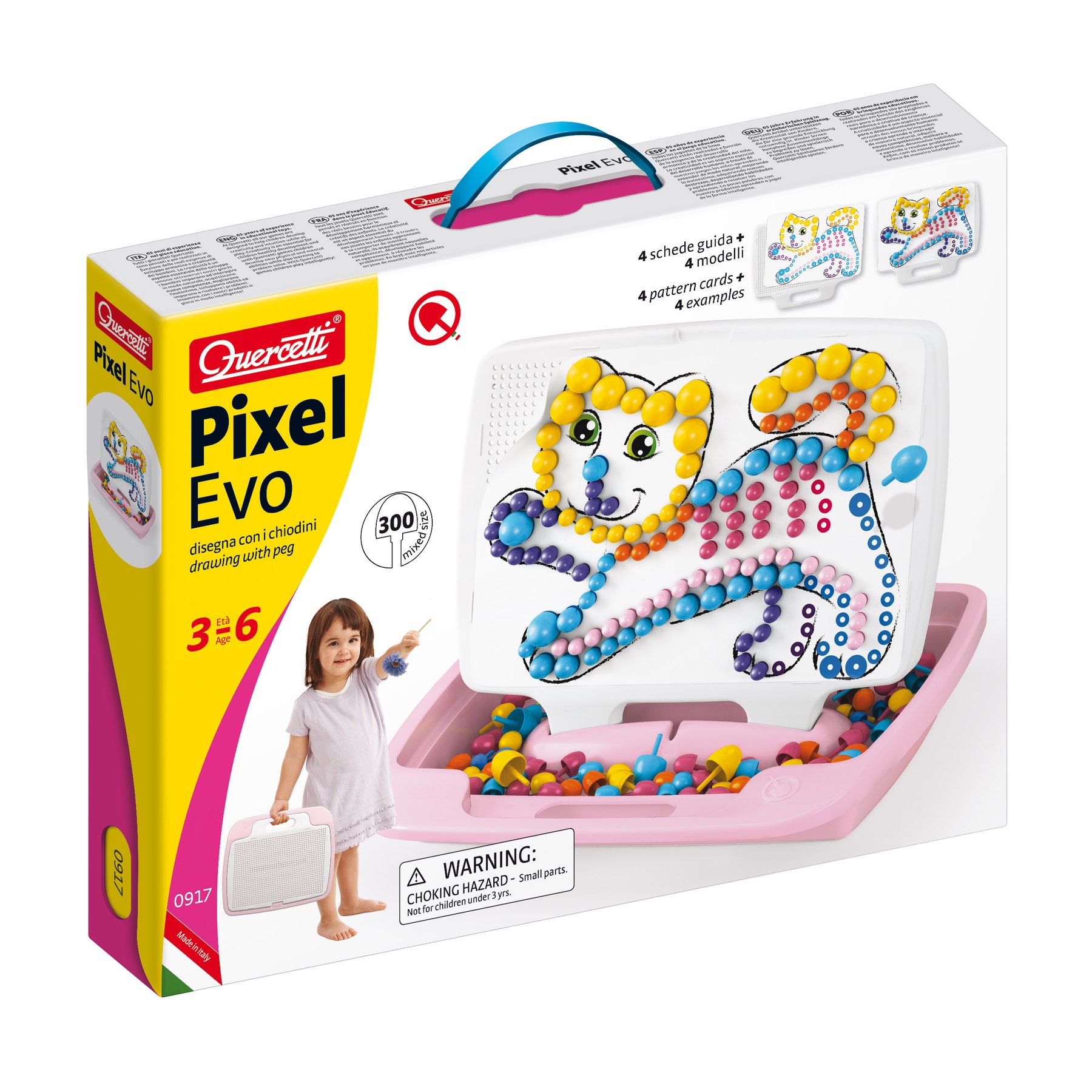 Set cu valiza Quercetti Pixel Evo Cat 300 piese - poza 1